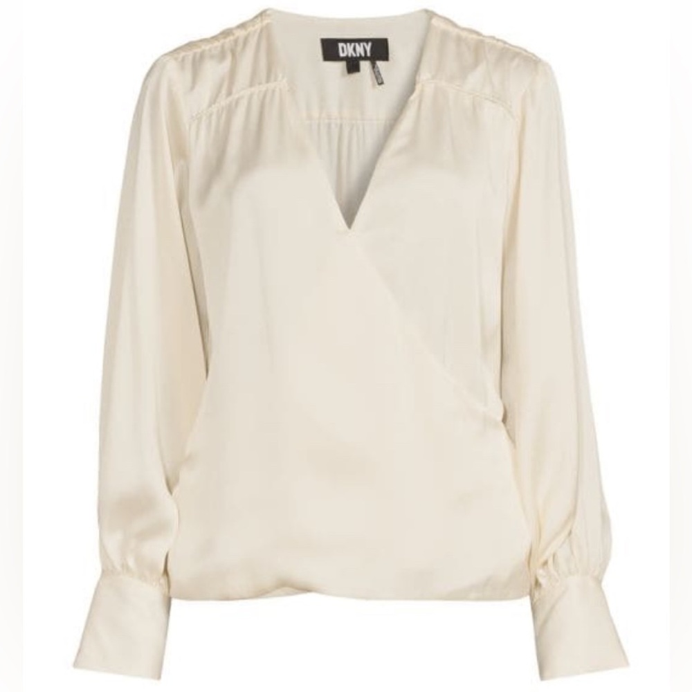 DKNY Blouse color: cream size: large